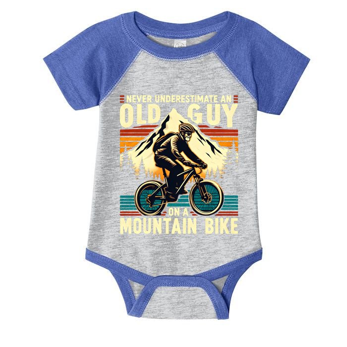 Bicycle Lovers Mountain Bike FatherS Day Gift For Dad Gift Infant Baby Jersey Bodysuit