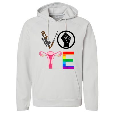 Black Lives Matter Vote Lgbt Gay Rights Feminist Equality Performance Fleece Hoodie