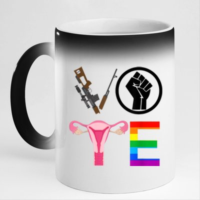 Black Lives Matter Vote Lgbt Gay Rights Feminist Equality 11oz Black Color Changing Mug