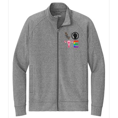 Black Lives Matter Vote Lgbt Gay Rights Feminist Equality Stretch Full-Zip Cadet Jacket