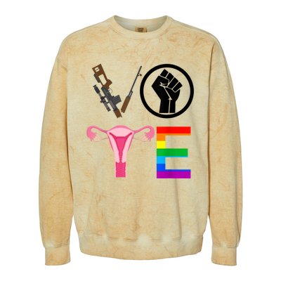 Black Lives Matter Vote Lgbt Gay Rights Feminist Equality Colorblast Crewneck Sweatshirt