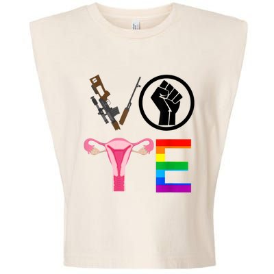 Black Lives Matter Vote Lgbt Gay Rights Feminist Equality Garment-Dyed Women's Muscle Tee