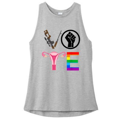 Black Lives Matter Vote Lgbt Gay Rights Feminist Equality Ladies PosiCharge Tri-Blend Wicking Tank