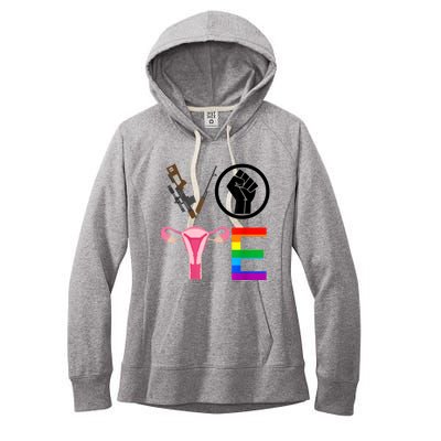 Black Lives Matter Vote Lgbt Gay Rights Feminist Equality Women's Fleece Hoodie