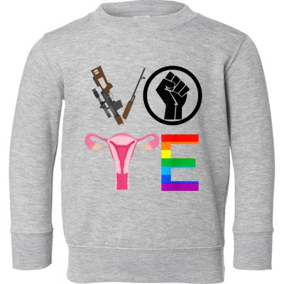 Black Lives Matter Vote Lgbt Gay Rights Feminist Equality Toddler Sweatshirt