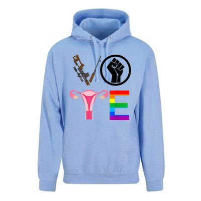 Black Lives Matter Vote Lgbt Gay Rights Feminist Equality Unisex Surf Hoodie