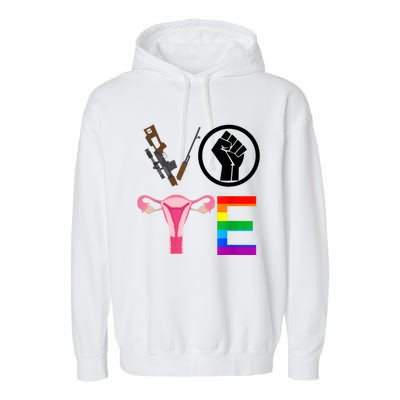 Black Lives Matter Vote Lgbt Gay Rights Feminist Equality Garment-Dyed Fleece Hoodie