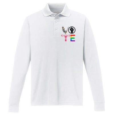 Black Lives Matter Vote Lgbt Gay Rights Feminist Equality Performance Long Sleeve Polo