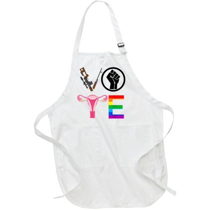 Black Lives Matter Vote Lgbt Gay Rights Feminist Equality Full-Length Apron With Pockets