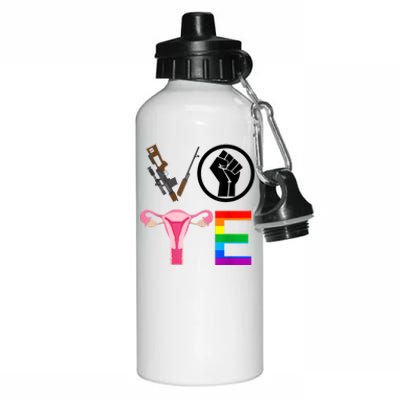 Black Lives Matter Vote Lgbt Gay Rights Feminist Equality Aluminum Water Bottle