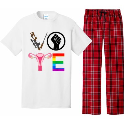 Black Lives Matter Vote Lgbt Gay Rights Feminist Equality Pajama Set