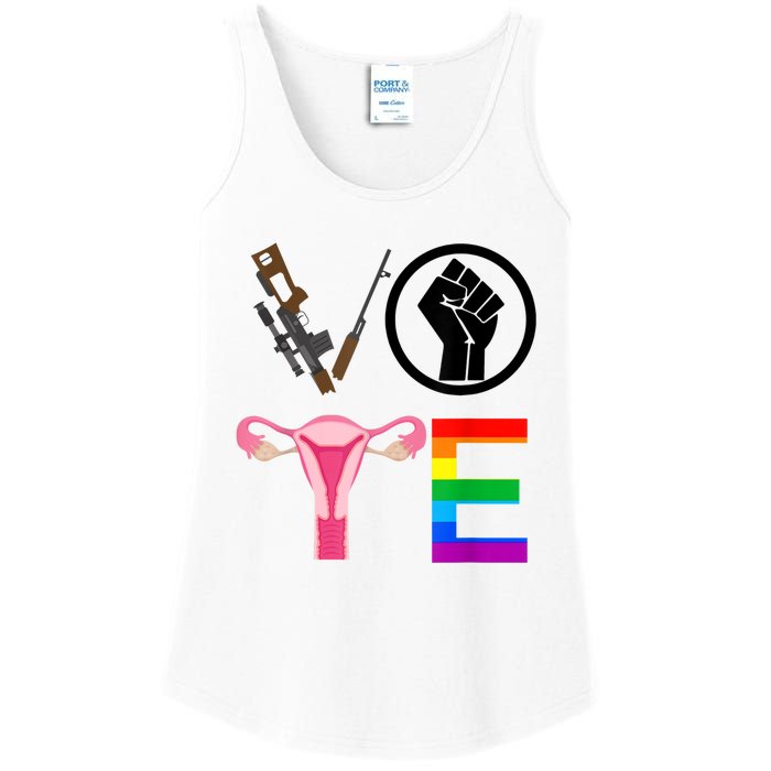 Black Lives Matter Vote Lgbt Gay Rights Feminist Equality Ladies Essential Tank