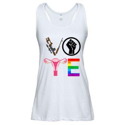 Black Lives Matter Vote Lgbt Gay Rights Feminist Equality Ladies Essential Flowy Tank