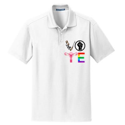 Black Lives Matter Vote Lgbt Gay Rights Feminist Equality Dry Zone Grid Polo