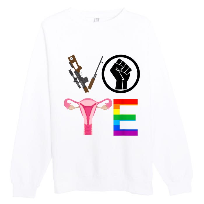 Black Lives Matter Vote Lgbt Gay Rights Feminist Equality Premium Crewneck Sweatshirt