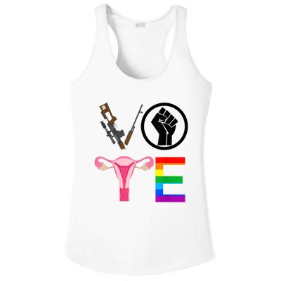 Black Lives Matter Vote Lgbt Gay Rights Feminist Equality Ladies PosiCharge Competitor Racerback Tank