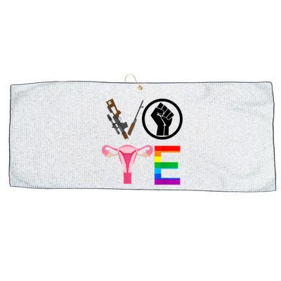 Black Lives Matter Vote Lgbt Gay Rights Feminist Equality Large Microfiber Waffle Golf Towel