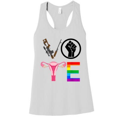 Black Lives Matter Vote Lgbt Gay Rights Feminist Equality Women's Racerback Tank