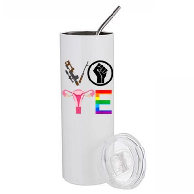 Black Lives Matter Vote Lgbt Gay Rights Feminist Equality Stainless Steel Tumbler