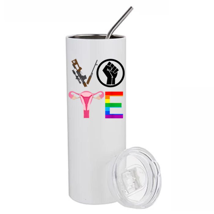 Black Lives Matter Vote Lgbt Gay Rights Feminist Equality Stainless Steel Tumbler