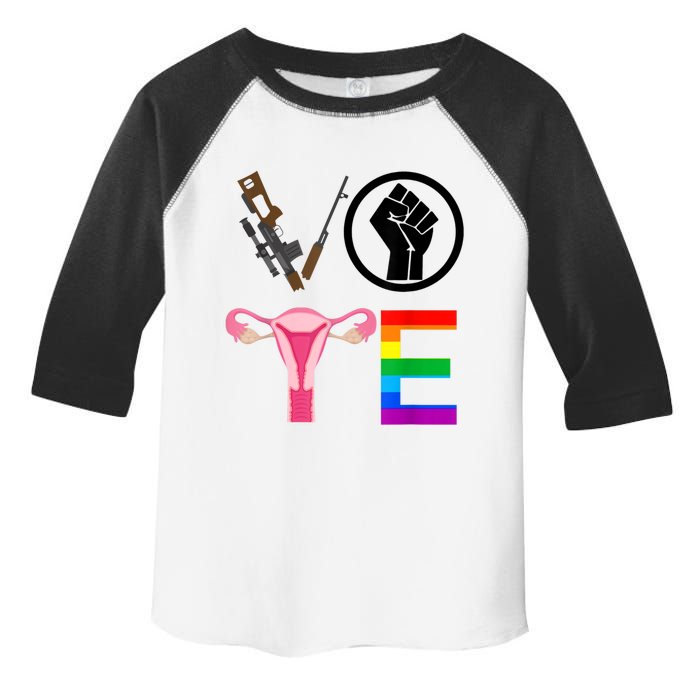 Black Lives Matter Vote Lgbt Gay Rights Feminist Equality Toddler Fine Jersey T-Shirt