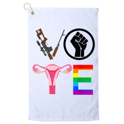 Black Lives Matter Vote Lgbt Gay Rights Feminist Equality Platinum Collection Golf Towel