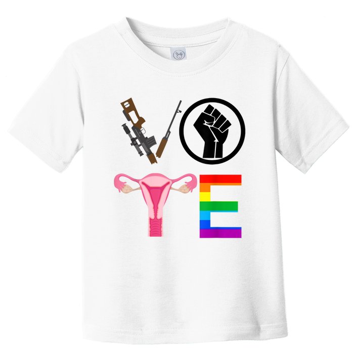 Black Lives Matter Vote Lgbt Gay Rights Feminist Equality Toddler T-Shirt