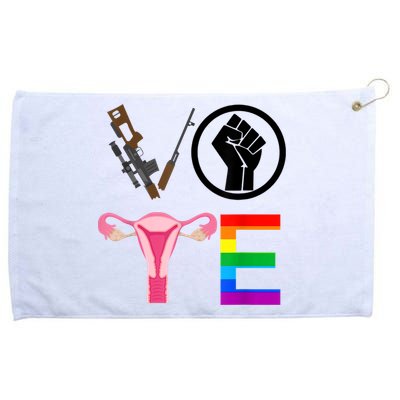 Black Lives Matter Vote Lgbt Gay Rights Feminist Equality Grommeted Golf Towel