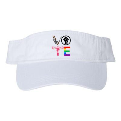 Black Lives Matter Vote Lgbt Gay Rights Feminist Equality Valucap Bio-Washed Visor