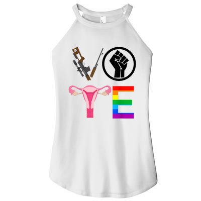 Black Lives Matter Vote Lgbt Gay Rights Feminist Equality Women's Perfect Tri Rocker Tank