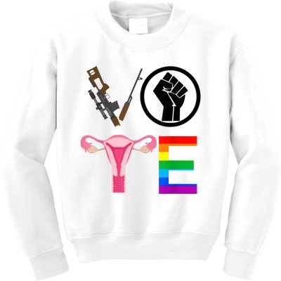 Black Lives Matter Vote Lgbt Gay Rights Feminist Equality Kids Sweatshirt