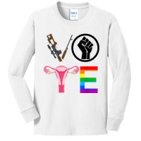 Black Lives Matter Vote Lgbt Gay Rights Feminist Equality Kids Long Sleeve Shirt