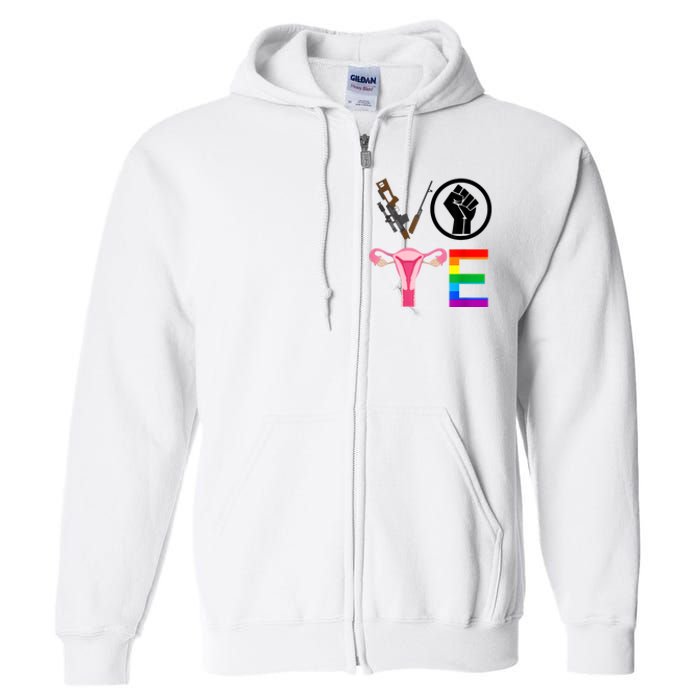 Black Lives Matter Vote Lgbt Gay Rights Feminist Equality Full Zip Hoodie