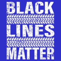 Black Lines Matter Drift Car Burnout Drag Racing Enthusiast Gift 16 in Basic Backpack