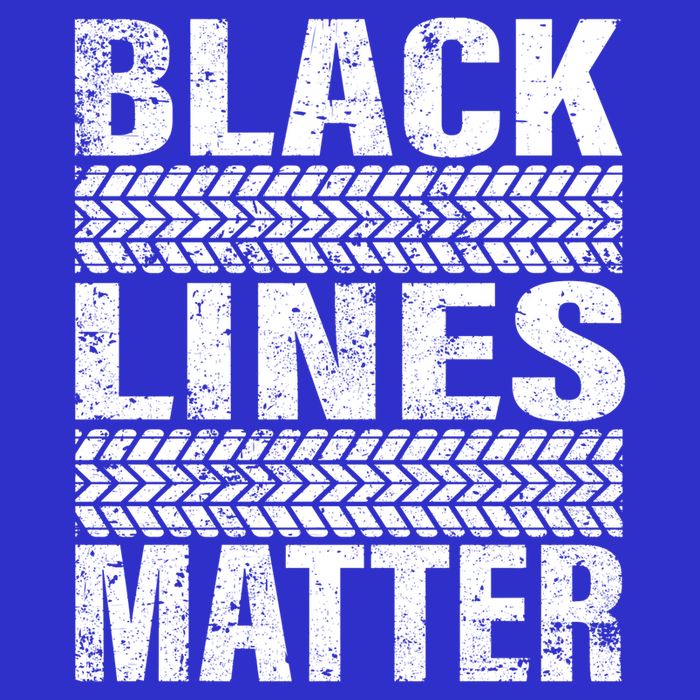 Black Lines Matter Drift Car Burnout Drag Racing Enthusiast Gift 16 in Basic Backpack