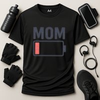 Battery Low Mom Cooling Performance Crew T-Shirt