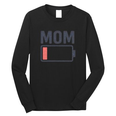 Battery Low Mom Long Sleeve Shirt