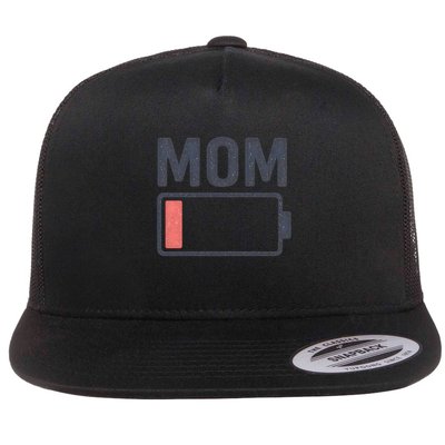 Battery Low Mom Flat Bill Trucker Hat