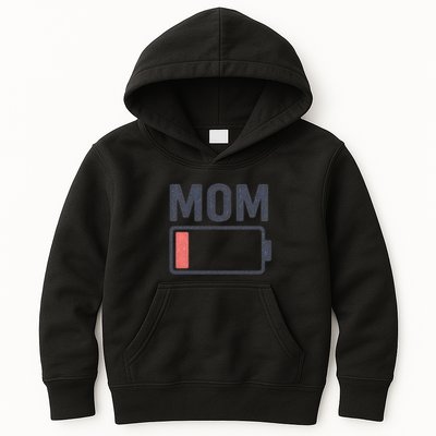 Battery Low Mom Kids Hoodie