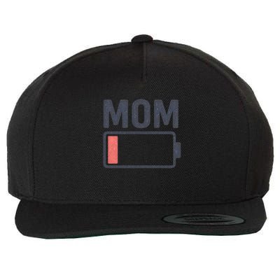 Battery Low Mom Wool Snapback Cap