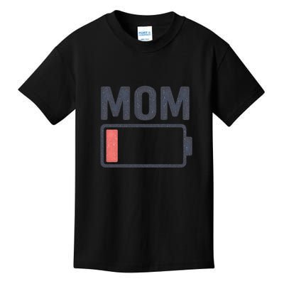 Battery Low Mom Kids T-Shirt