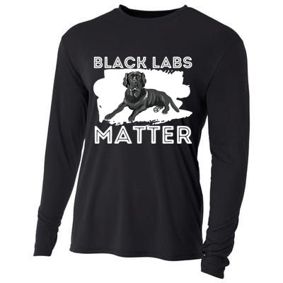 Black Labs Matter Labrador Retriever Lover Dog Owner Cooling Performance Long Sleeve Crew