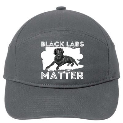 Black Labs Matter Labrador Retriever Lover Dog Owner 7-Panel Snapback Hat