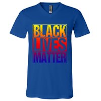 Black Lives Matter Distressed Vintage Black History Month Great Gift V-Neck T-Shirt