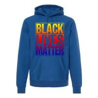 Black Lives Matter Distressed Vintage Black History Month Great Gift Premium Hoodie