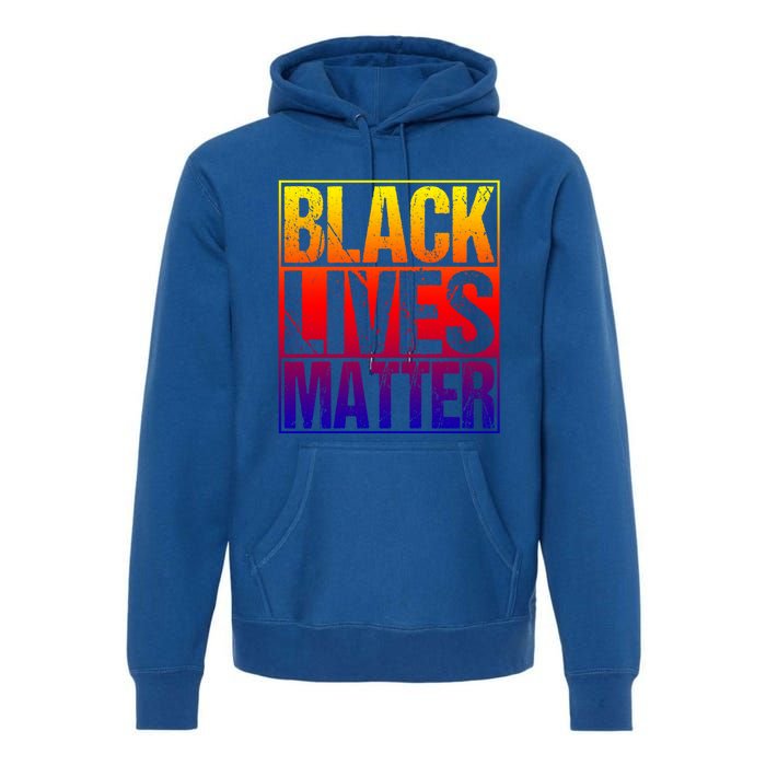 Black Lives Matter Distressed Vintage Black History Month Great Gift Premium Hoodie