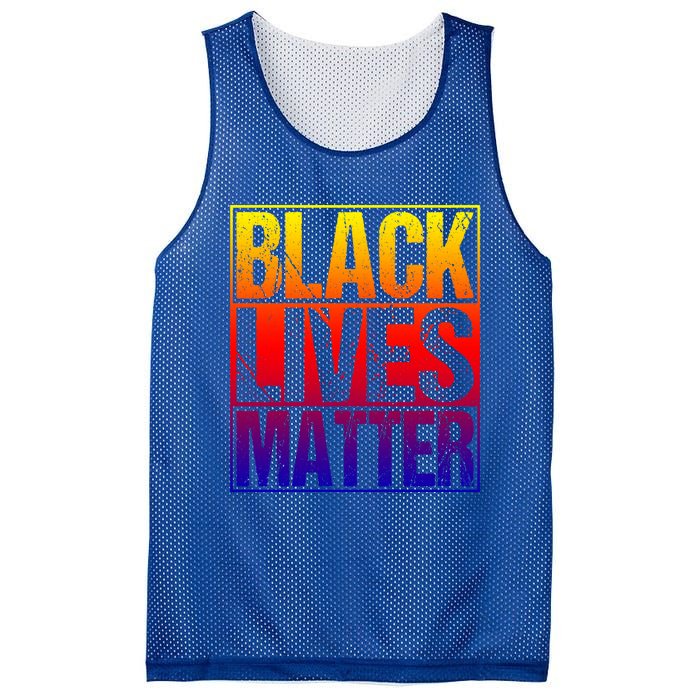 Black Lives Matter Distressed Vintage Black History Month Great Gift Mesh Reversible Basketball Jersey Tank