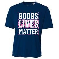 Boobs Lives Matter Breast Cancer Cooling Performance Crew T-Shirt