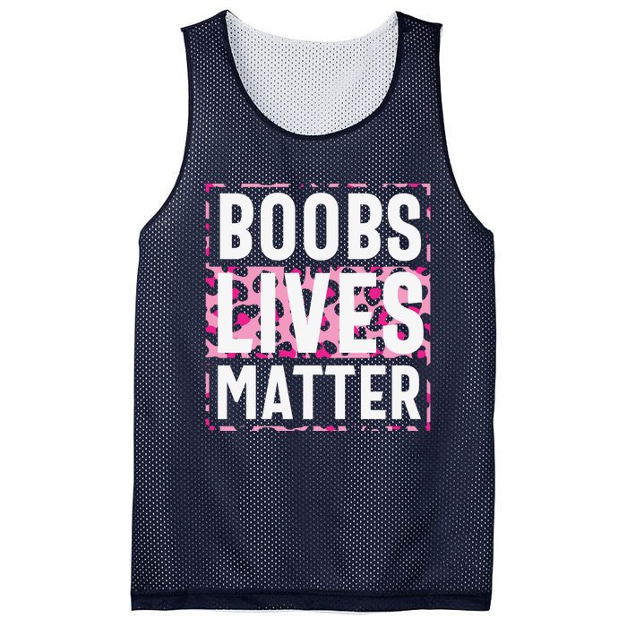 Boobs Lives Matter Breast Cancer Mesh Reversible Basketball Jersey Tank