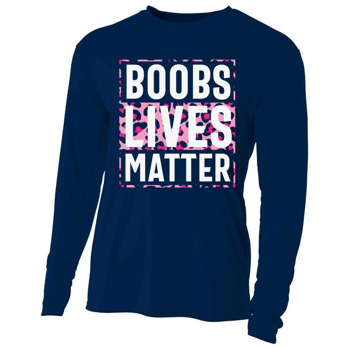 Boobs Lives Matter Breast Cancer Cooling Performance Long Sleeve Crew